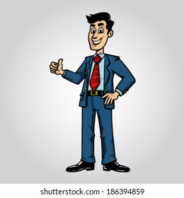 Business presentation cartoon vector illustration background