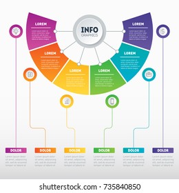 Business presentation concept with 5 options. Web Template of a sales pipeline, purchase funnel, sales funnel, info chart or diagram. Infographic of technology or education process with 5 steps