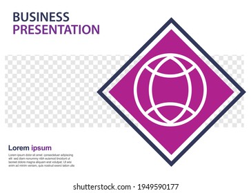 business presentation design template. perfect for brochures, marketing promotion, infographics