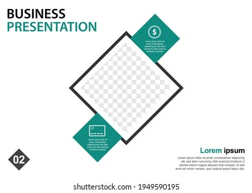 business presentation design template. perfect for brochures, marketing promotion, infographics