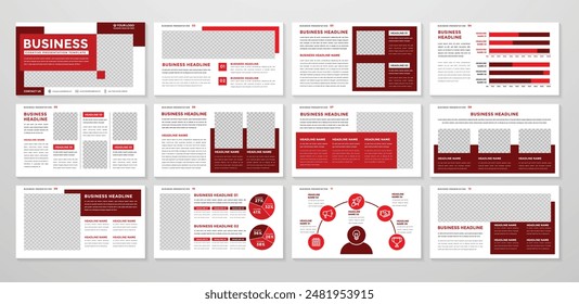 business presentation editable print template design with minimalist and simple layout style use for company profile and business annual report