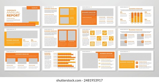 business presentation editable print template design with minimalist and simple layout style use for company profile and business annual report