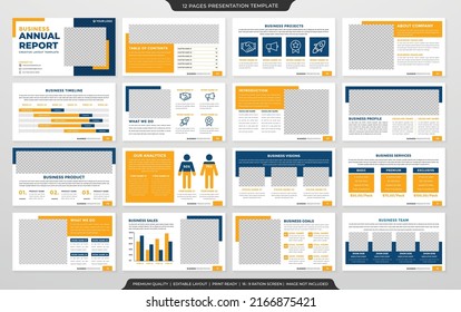 business presentation editable template with minimalist and clean style use for corporate proposal and company profile