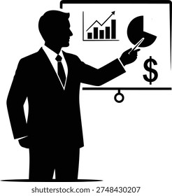 Business Presentation Financial Analysis Icon