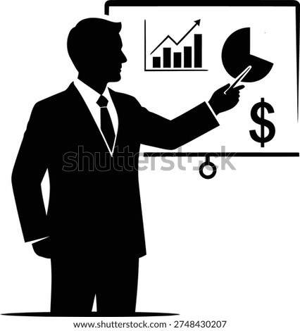 Business Presentation Financial Analysis Icon