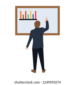 Business presentation flat icon design
