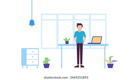 Business Presentation flat illustration vector concept design for any business theme 