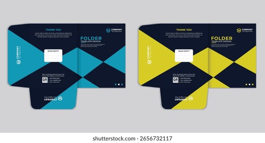 Präsentationsmappe und Berichtsdeckelvorlage mit einem modernen Farbverlauf-Design. Perfekt für Firmenmarken, Bürodokumente und professionelles Firmenbriefpapier.