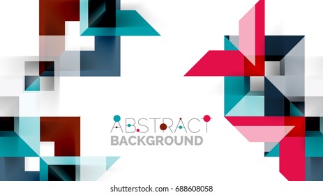 Business presentation geometric template. Digital technology layout, brochure or flyer concept or geometrical web banner background