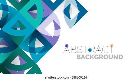 Business presentation geometric template. Digital technology layout, brochure or flyer concept or geometrical web banner background