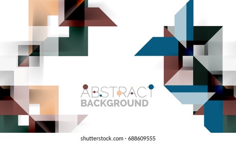 Plantilla geométrica de presentación empresarial. Diseño de tecnología digital, concepto de folleto o folleto o fondo geométrico de banner web