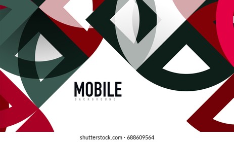 Business presentation geometric template. Digital technology layout, brochure or flyer concept or geometrical web banner background