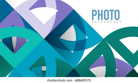 Plantilla geométrica de presentación empresarial. Diseño de tecnología digital, concepto de folleto o folleto o fondo geométrico de banner web