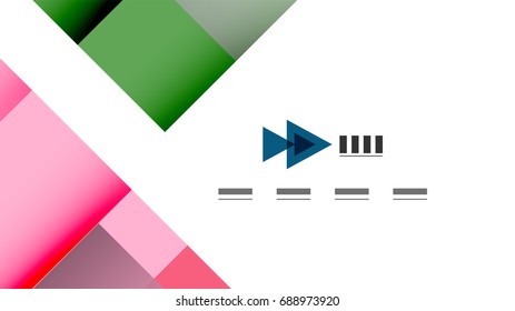 Business presentation geometric template. Digital technology layout, brochure or flyer concept or geometrical web banner background