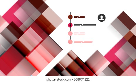 Business presentation geometric template. Digital technology layout, brochure or flyer concept or geometrical web banner background