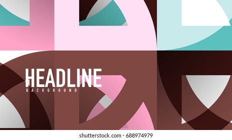 Geometrische Vorlage für Geschäftspräsentationen. Gestaltung der Digitaltechnik, Broschüre oder Flyer-Konzept oder geometrischer Hintergrund für Webbanner