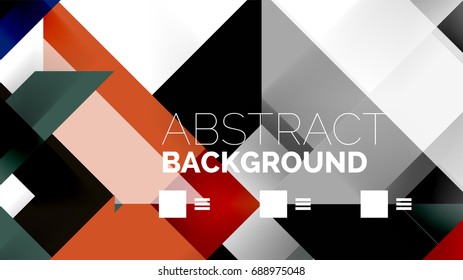 Business presentation geometric template. Digital technology layout, brochure or flyer concept or geometrical web banner background