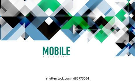Geometrische Vorlage für Geschäftspräsentationen. Gestaltung der Digitaltechnik, Broschüre oder Flyer-Konzept oder geometrischer Hintergrund für Webbanner