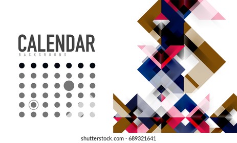 Business presentation geometric template. Digital technology layout, brochure or flyer concept or geometrical web banner background