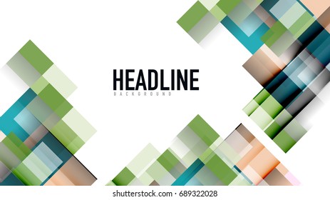 Business presentation geometric template. Digital technology layout, brochure or flyer concept or geometrical web banner background