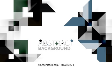 Business presentation geometric template. Digital technology layout, brochure or flyer concept or geometrical web banner background