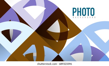 Business presentation geometric template. Digital technology layout, brochure or flyer concept or geometrical web banner background