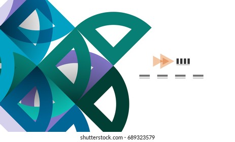 Geometrische Vorlage für Geschäftspräsentationen. Gestaltung der Digitaltechnik, Broschüre oder Flyer-Konzept oder geometrischer Hintergrund für Webbanner