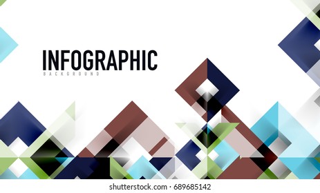 Business presentation geometric template. Digital technology layout, brochure or flyer concept or geometrical web banner background