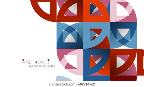Business presentation geometric template. Digital technology layout, brochure or flyer concept or geometrical web banner background