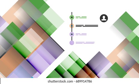 Plantilla geométrica de presentación empresarial. Diseño de tecnología digital, concepto de folleto o folleto o fondo geométrico de banner web