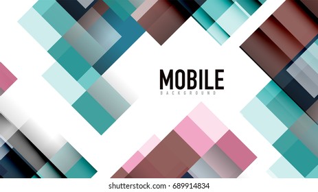 Business presentation geometric template. Digital technology layout, brochure or flyer concept or geometrical web banner background