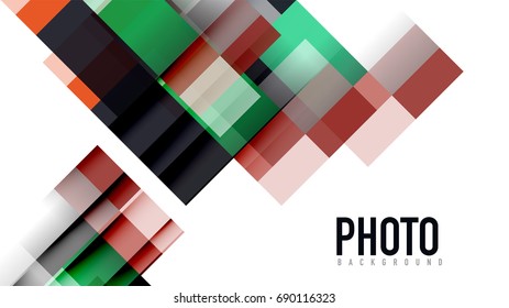 Plantilla geométrica de presentación empresarial. Diseño de tecnología digital, concepto de folleto o folleto o fondo geométrico de banner web