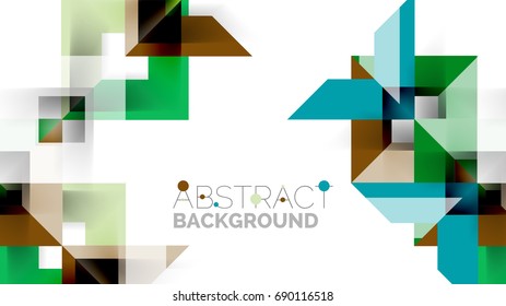 Plantilla geométrica de presentación empresarial. Diseño de tecnología digital, concepto de folleto o folleto o fondo geométrico de banner web