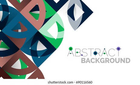 Business presentation geometric template. Digital technology layout, brochure or flyer concept or geometrical web banner background