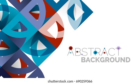 Plantilla geométrica de presentación empresarial. Diseño de tecnología digital, concepto de folleto o folleto o fondo geométrico de banner web