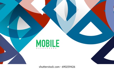 Business presentation geometric template. Digital technology layout, brochure or flyer concept or geometrical web banner background