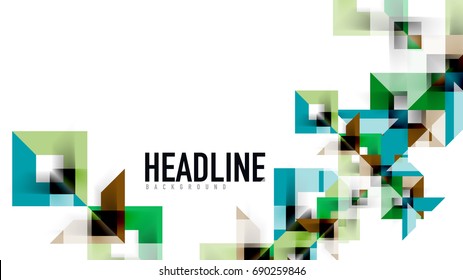 Business presentation geometric template. Digital technology layout, brochure or flyer concept or geometrical web banner background