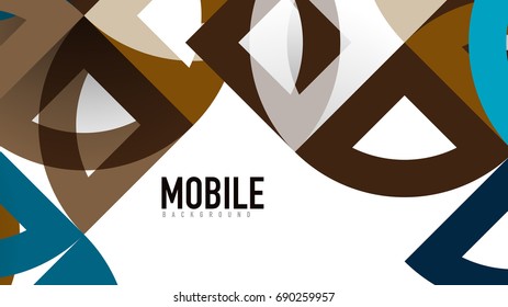 Plantilla geométrica de presentación empresarial. Diseño de tecnología digital, concepto de folleto o folleto o fondo geométrico de banner web