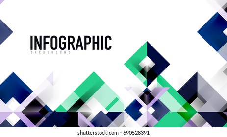 Business presentation geometric template. Digital technology layout, brochure or flyer concept or geometrical web banner background