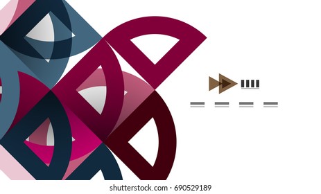 Business presentation geometric template. Digital technology layout, brochure or flyer concept or geometrical web banner background