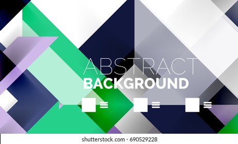 Business presentation geometric template. Digital technology layout, brochure or flyer concept or geometrical web banner background