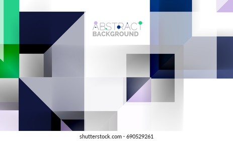 Business presentation geometric template. Digital technology layout, brochure or flyer concept or geometrical web banner background