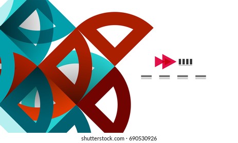 Business presentation geometric template. Digital technology layout, brochure or flyer concept or geometrical web banner background