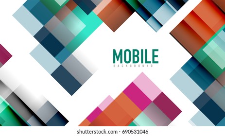 Business presentation geometric template. Digital technology layout, brochure or flyer concept or geometrical web banner background