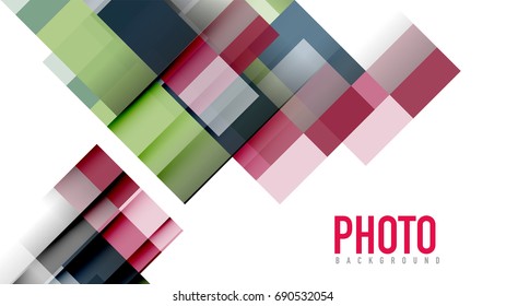 Business presentation geometric template. Digital technology layout, brochure or flyer concept or geometrical web banner background