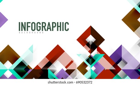 Business presentation geometric template. Digital technology layout, brochure or flyer concept or geometrical web banner background