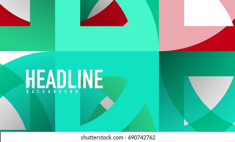 Business presentation geometric template. Digital technology layout, brochure or flyer concept or geometrical web banner background