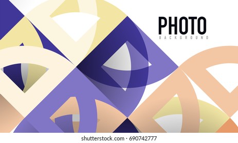 Business presentation geometric template. Digital technology layout, brochure or flyer concept or geometrical web banner background