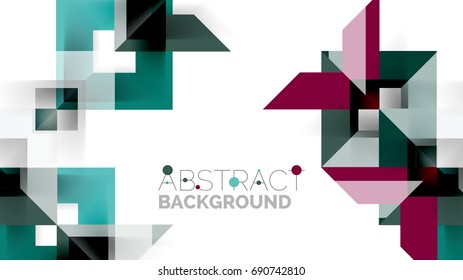 Business presentation geometric template. Digital technology layout, brochure or flyer concept or geometrical web banner background