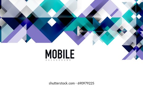 Business presentation geometric template. Digital technology layout, brochure or flyer concept or geometrical web banner background